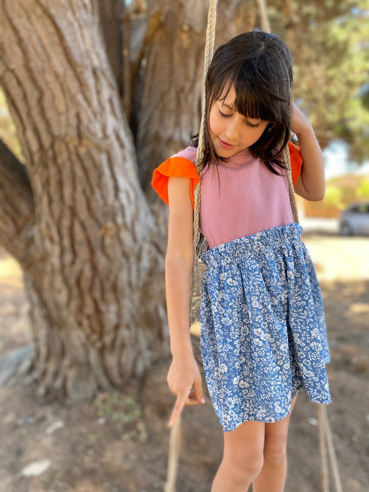 Vestido Tenida Flúor 2 años