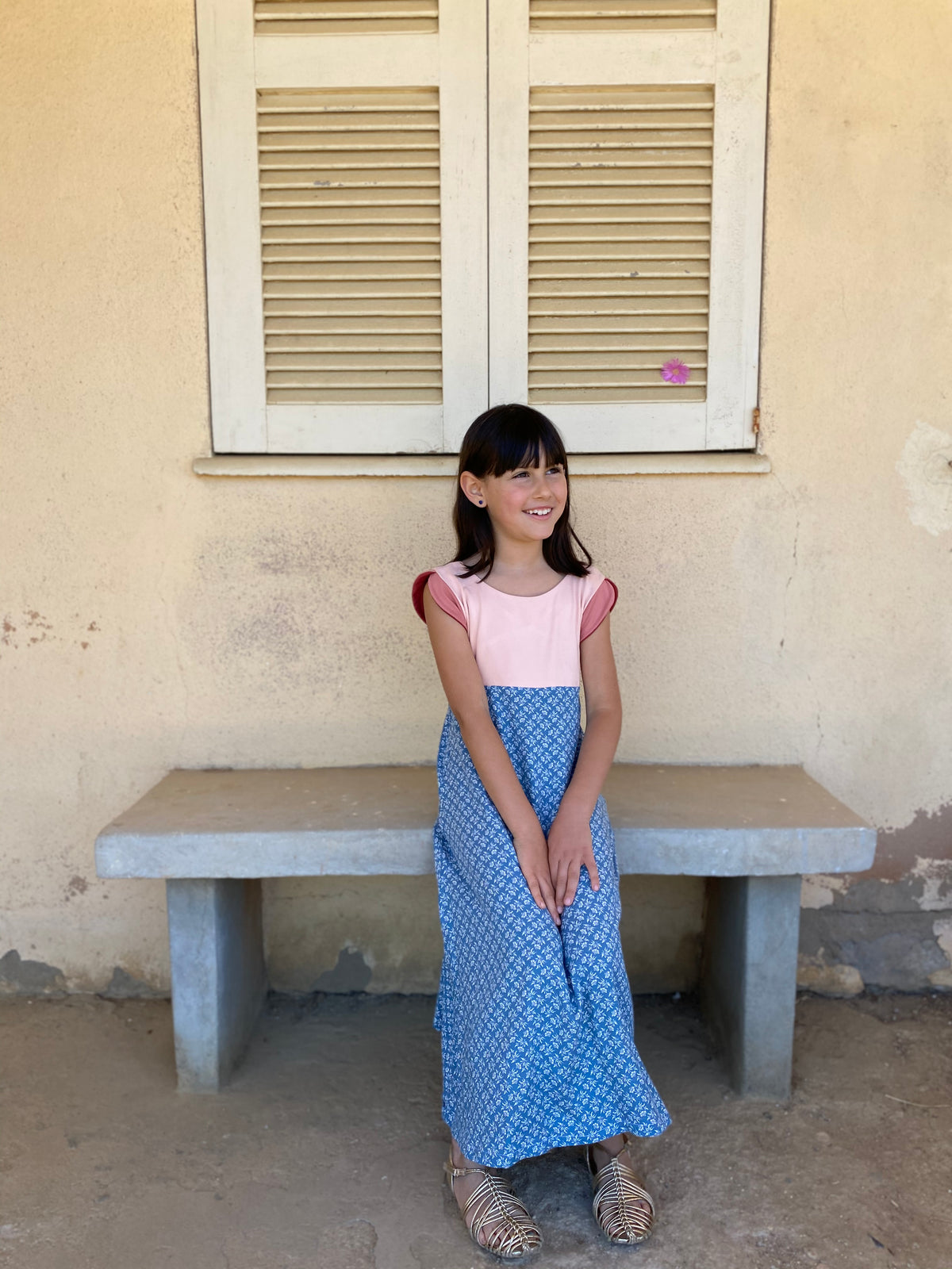 Vestido Largo Melón 5 años