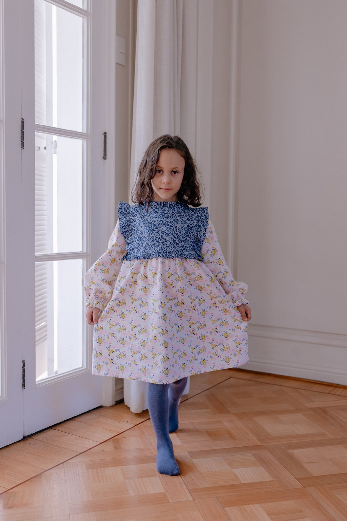 Vestido Jardín Azul💙