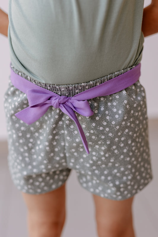 Short Pastel Lazo Lila