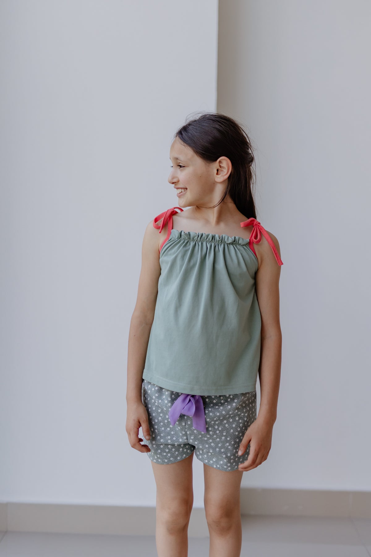 Short Pastel Lazo Lila