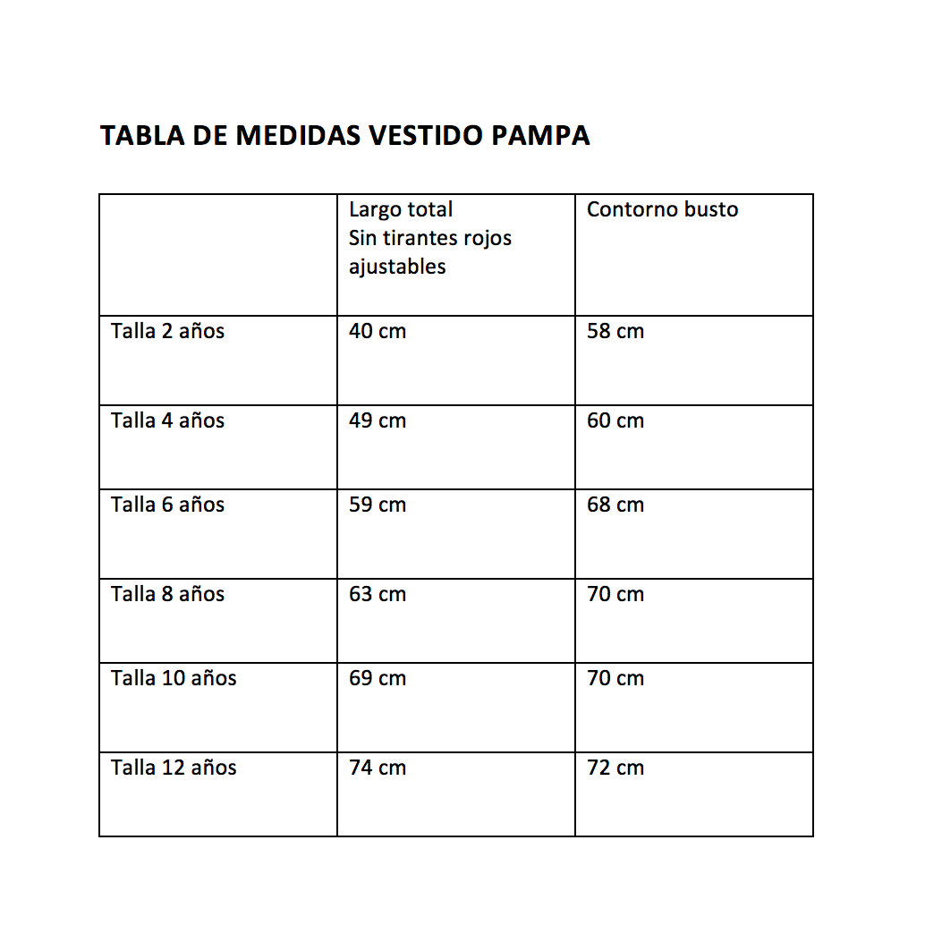 Vestido Pampa