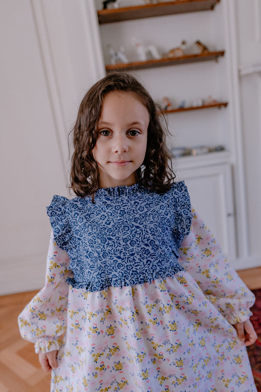 Vestido Jardín Azul💙