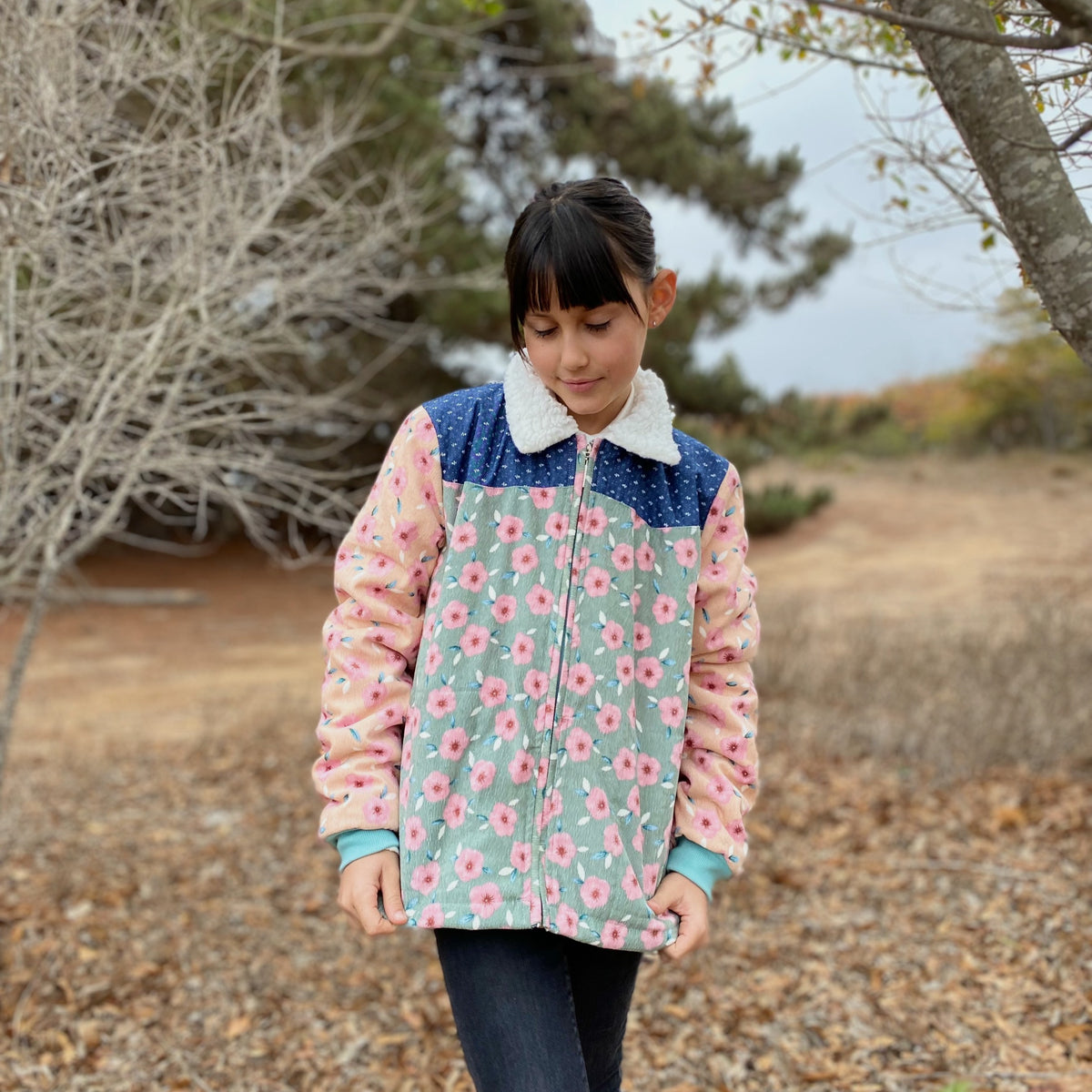 Chaqueta Cotelé Flores 9/10 años