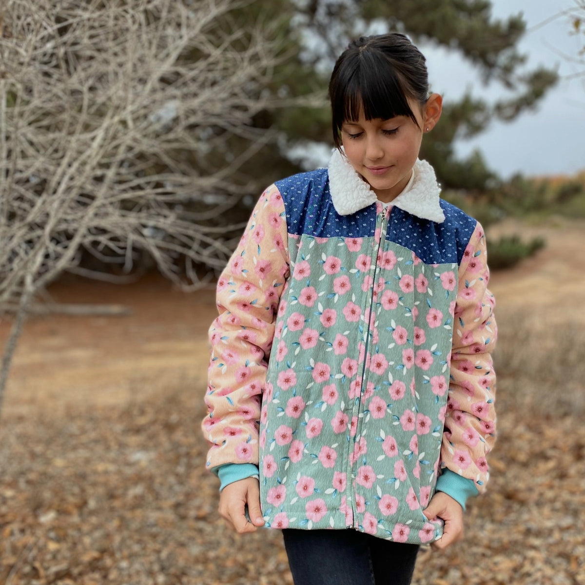 Chaqueta Cotelé Flores 9/10 años