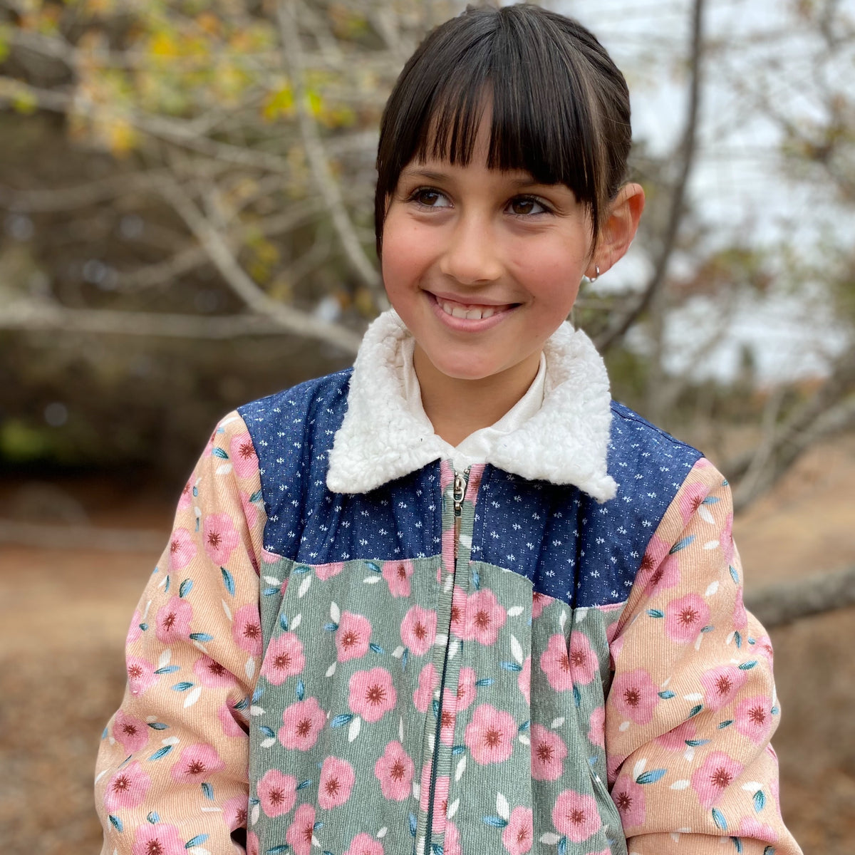 Chaqueta Cotelé Flores 9/10 años