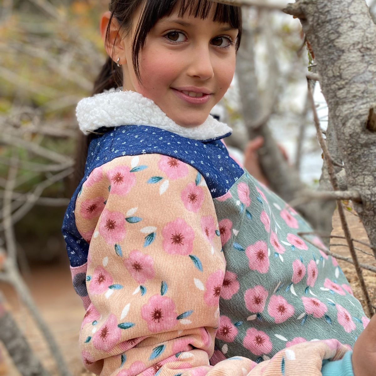 Chaqueta Cotelé Flores 9/10 años