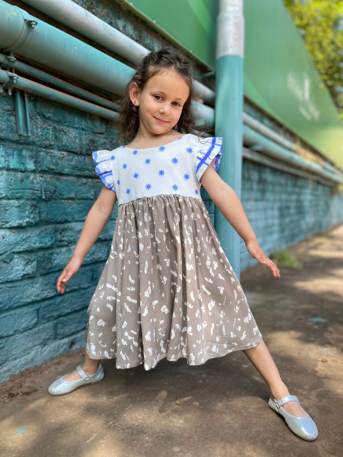 Vestido Estrellado Celeste