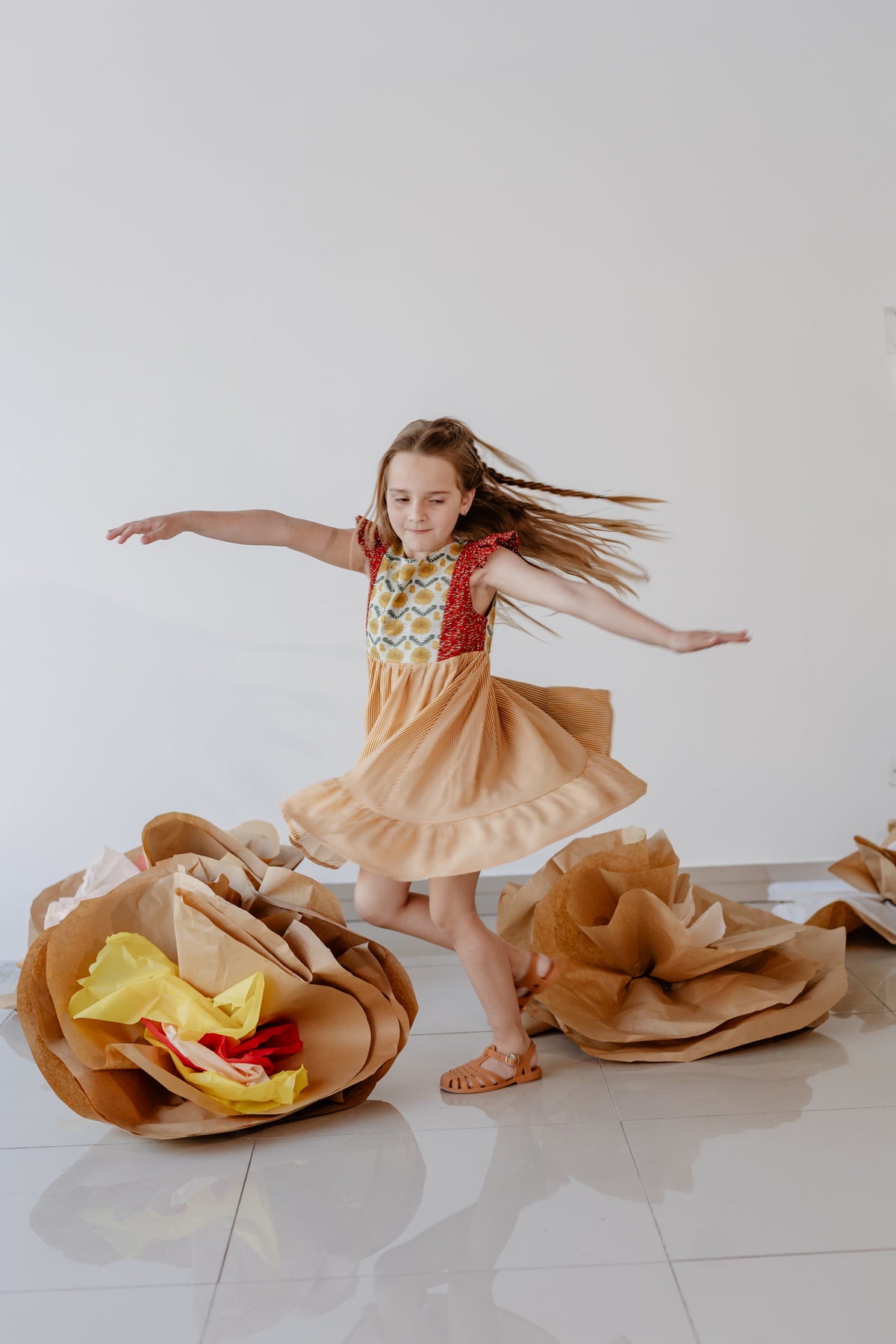 Vestido Girasol 🌻 en 4 y 10 años