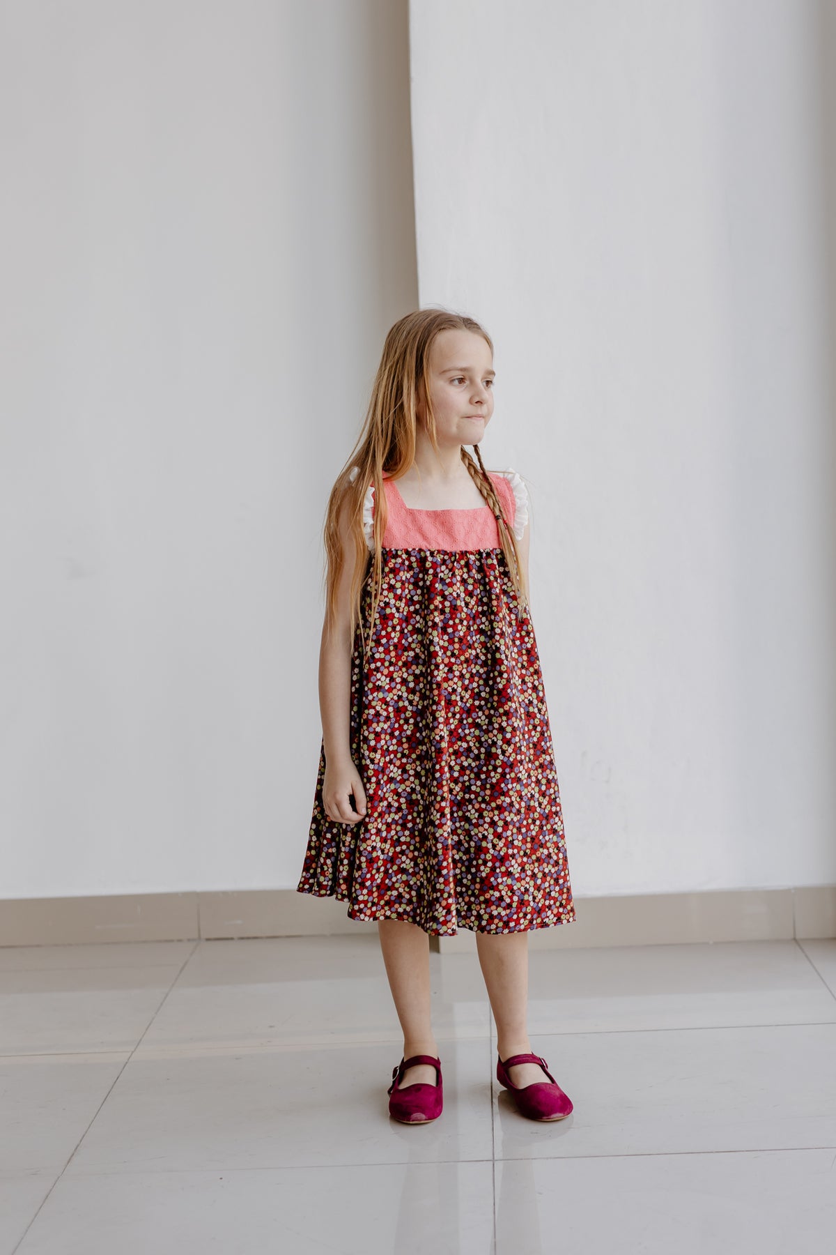 Vestido Sendero Guinda