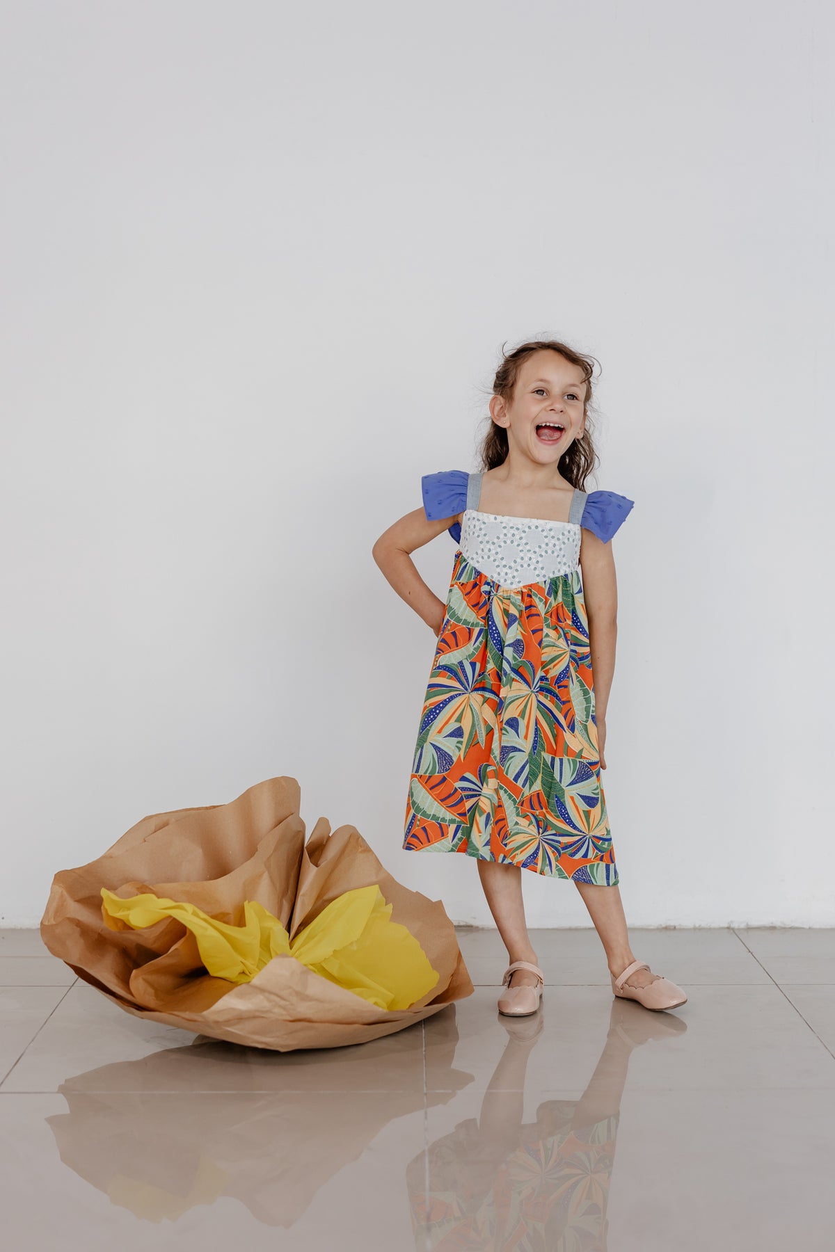 Vestido Canto Azul 12 años