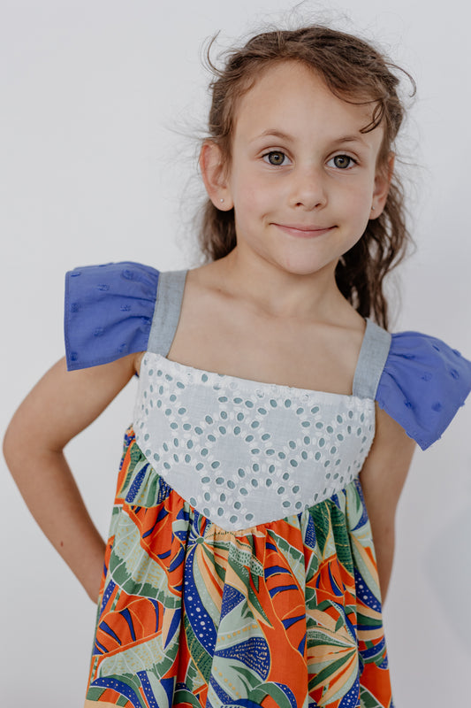Vestido Canto Azul 12 años